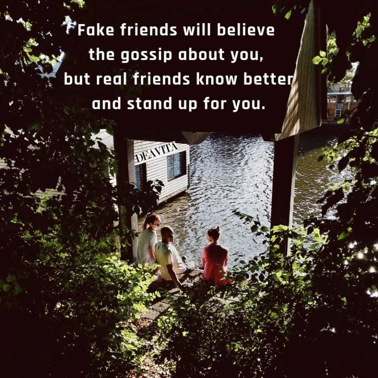 Fake and real friends short quotes and sayings