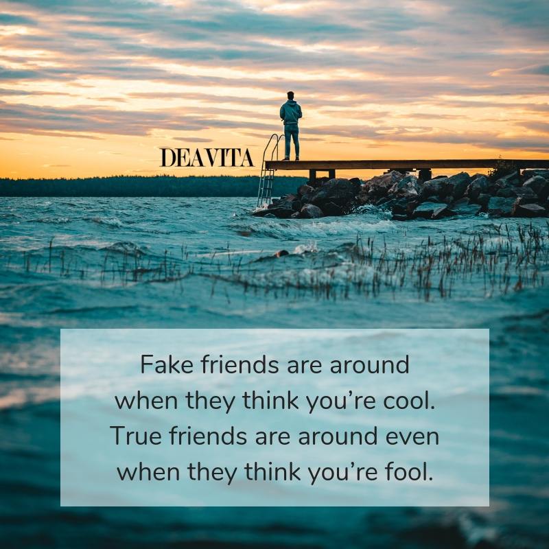 Fake and true friends quotes short deep sayings with images