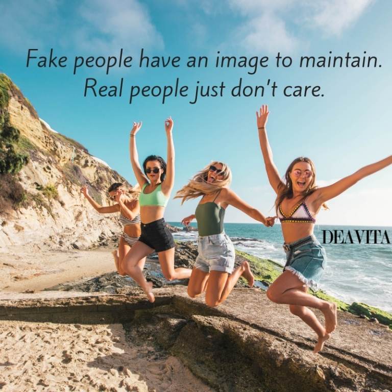 Fake people real friends short inspirational quotes