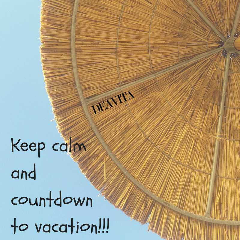 Keep calm and countdown to vacation cool short quotes