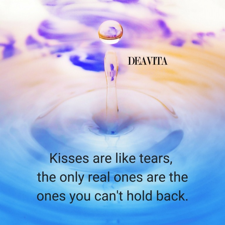 Kisses love feelings tears quotes romantic cards