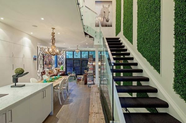 contemporary home decorating ideas moss wall