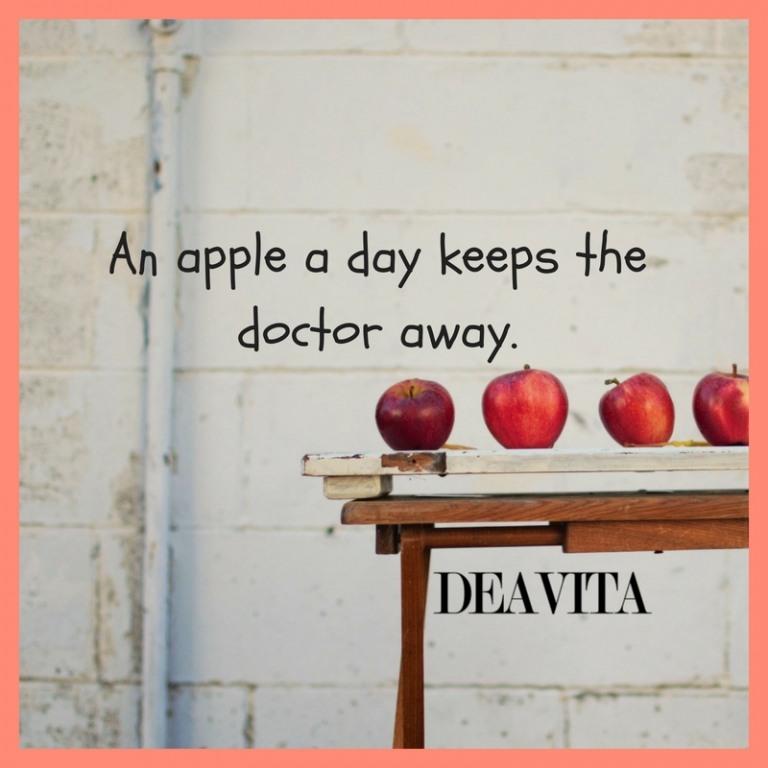 famous health quotes An apple a day keeps the doctor away