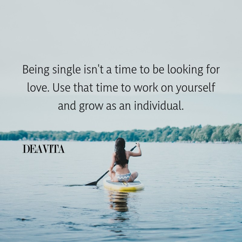 Being single motivational quotes and saying about personal growth
