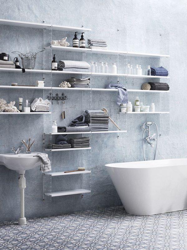 Easy to assemble modular shelving systems bathroom storage ideas