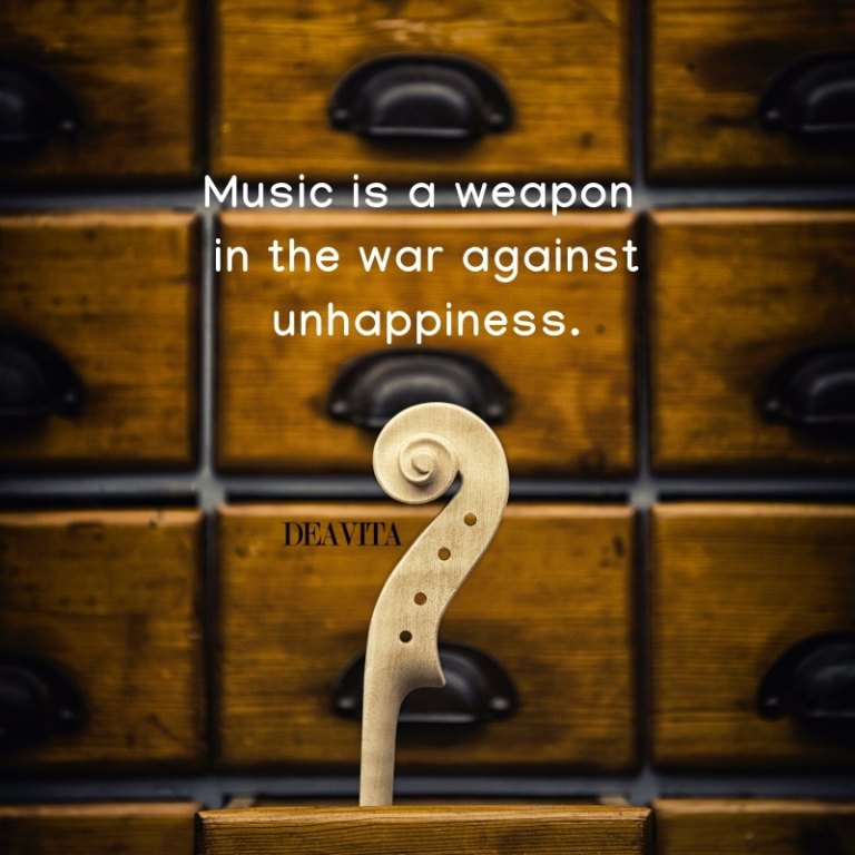 Music and happiness short quotes and sayings