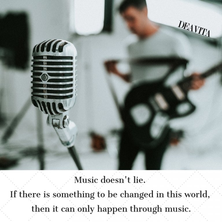 Music doesnt lie sayings with photos