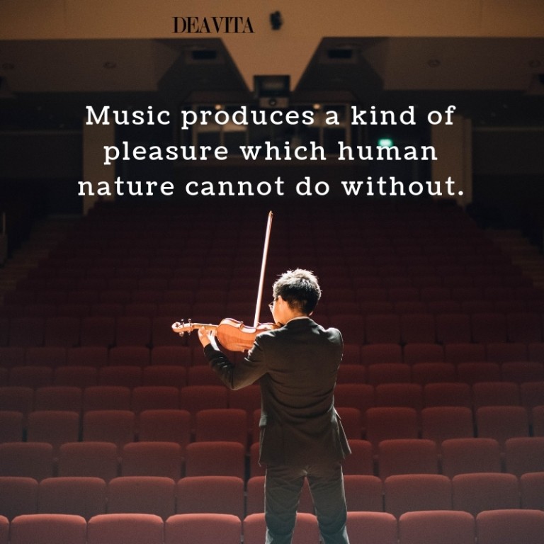 Music produces pleasure quotes and cool sayings