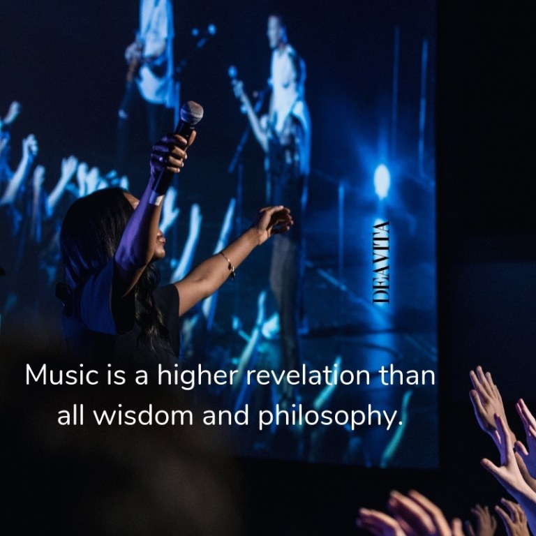 Music wisdom philosophy short quotes with photos