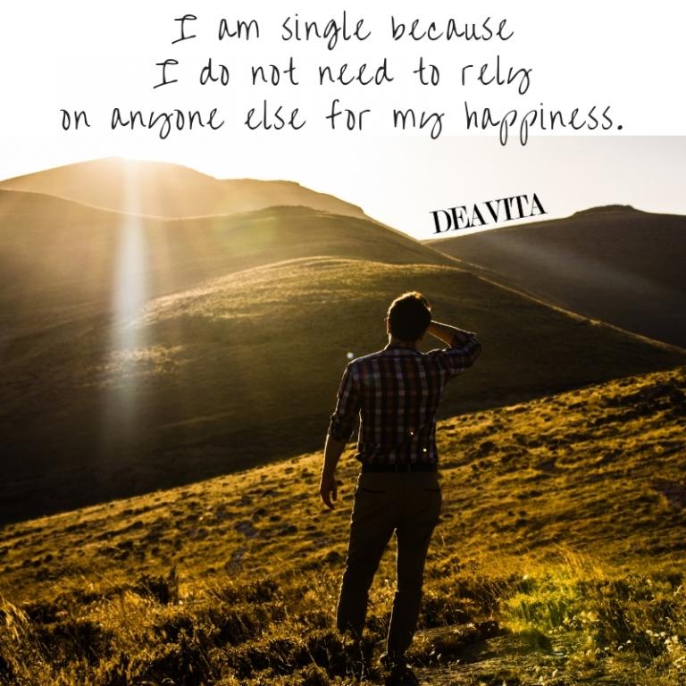 being single and happiness quotes self belief sayings