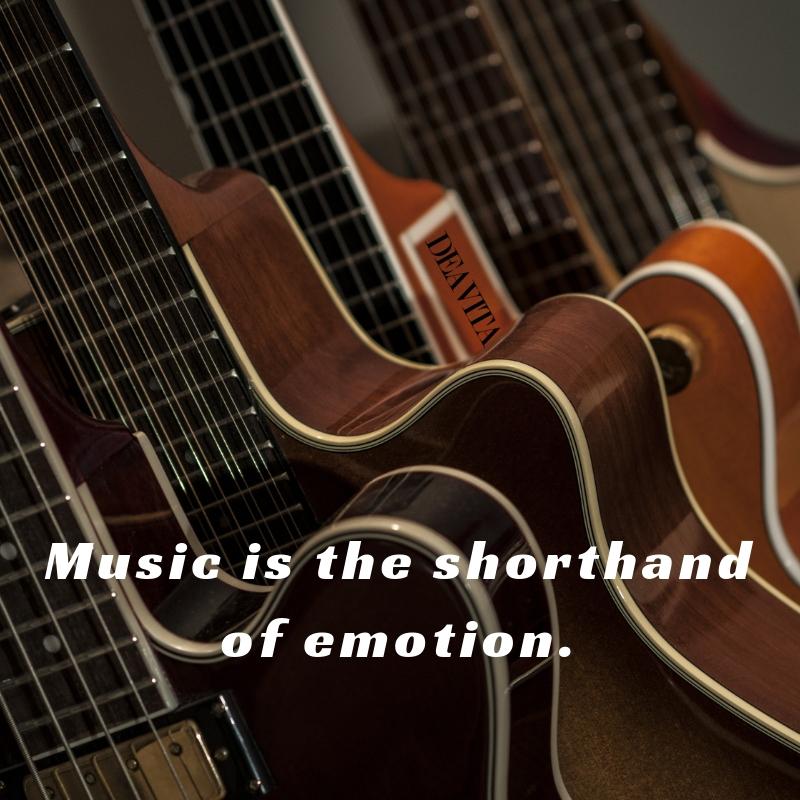 best short quotes and sayings about music and emotions