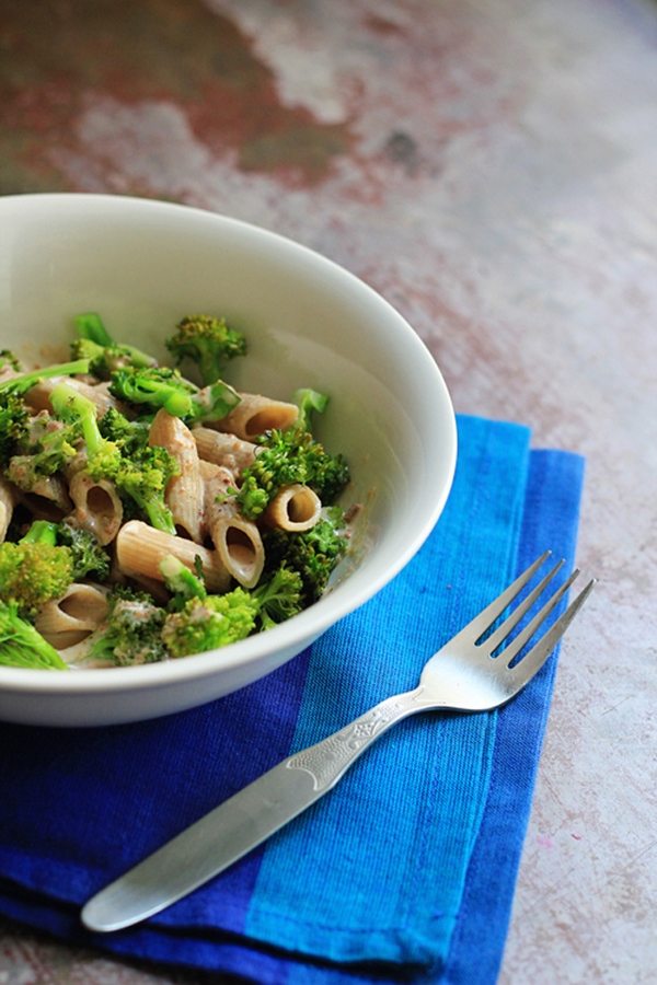 creamy broccoli pasta quick vegan recipes