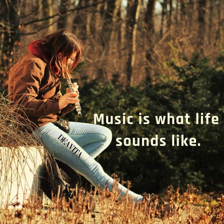 great short quotes Music is what life sounds like
