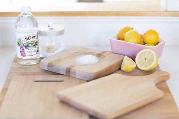 homemade safe eco friendly cleaners for chopping boards