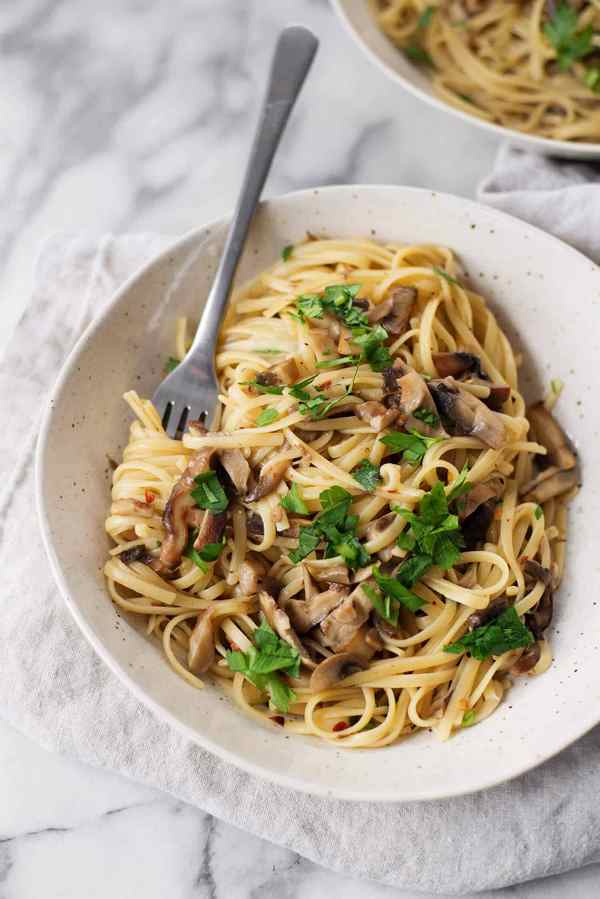 linguine with mushroom sauce vegan recipes quick dinner ideas