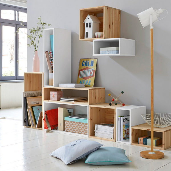 modular storgae boxes and shelves for kids bedrooms