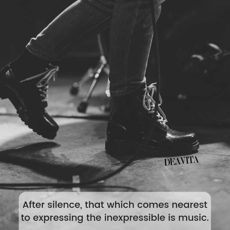 music and silence short quotes and inspirational sayings