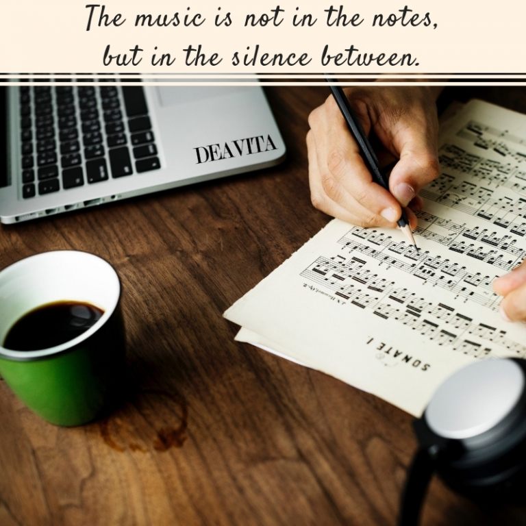music notes photo cards with great short quotes