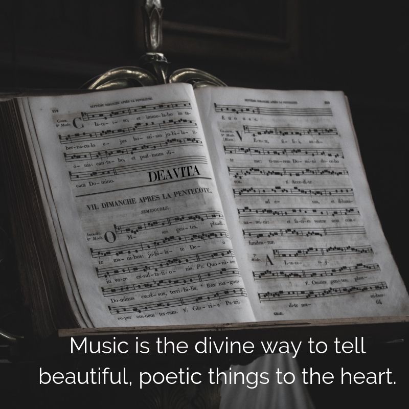 romantic quotes about beautiful music