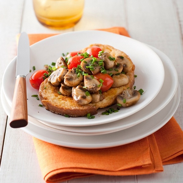 savory French toast recipes mushroom and tomato