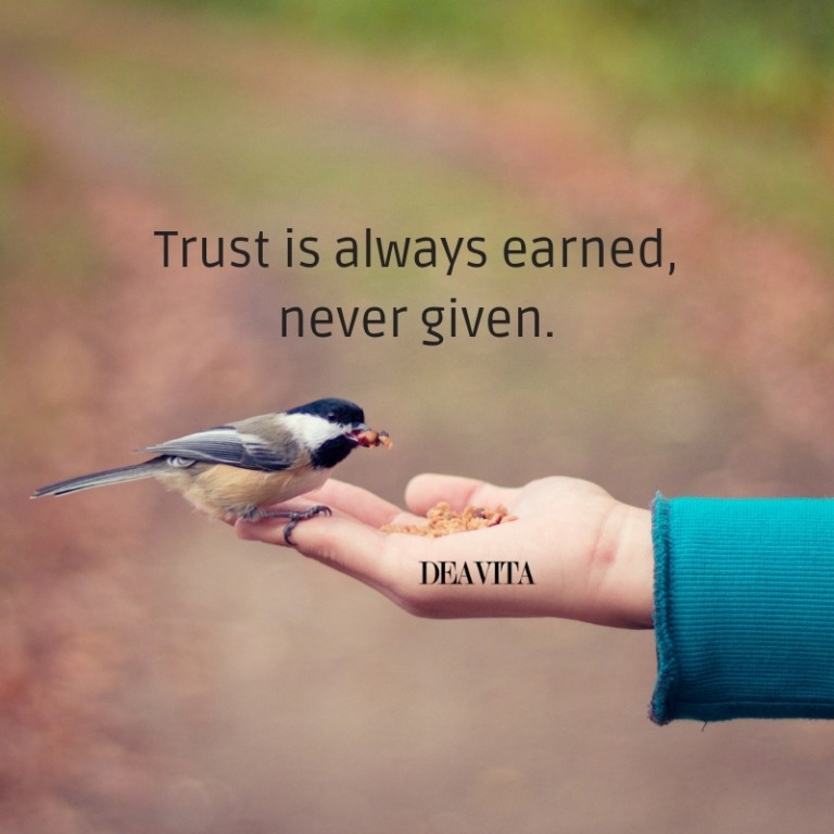 short deep quotes trust is always earned