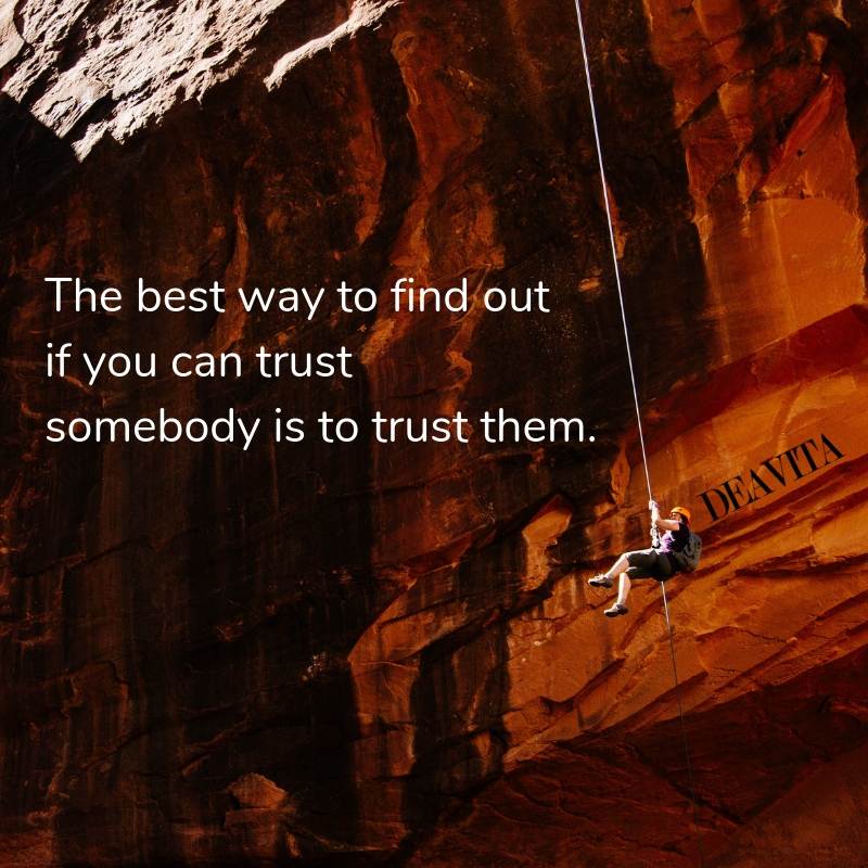 short inspirational and positive quotes about trusting people