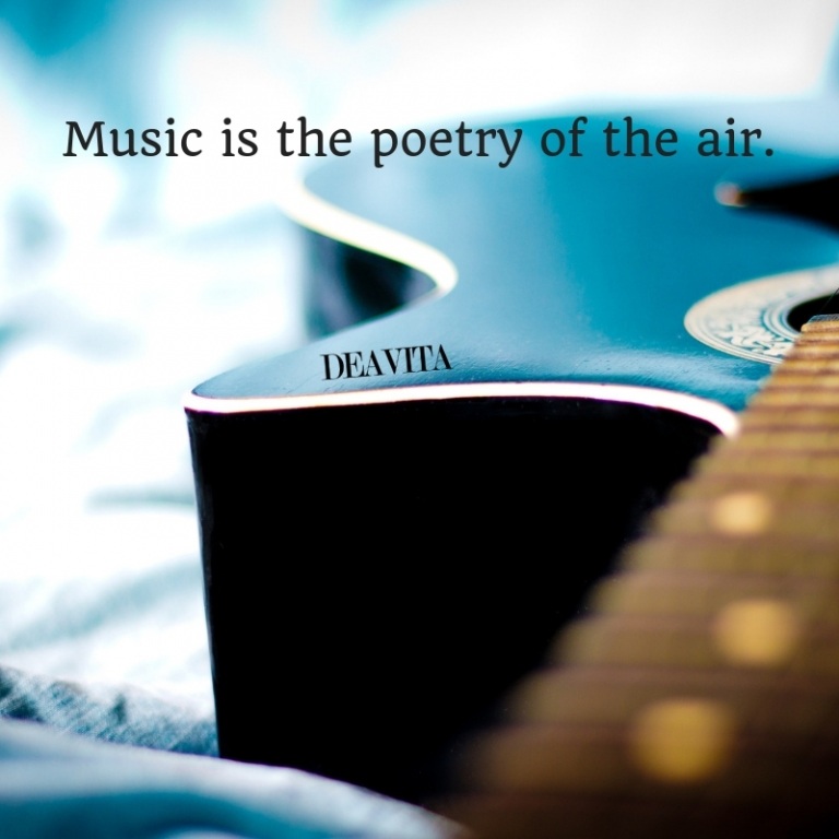 short inspirational quotes Music is the poetry of the air