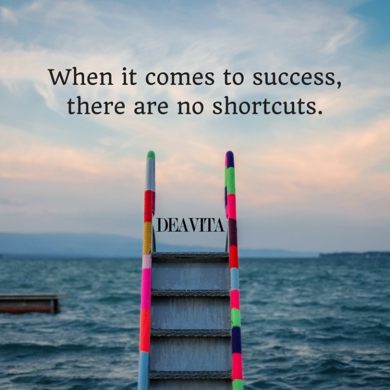 the best short motivational quotes about success and shortcuts