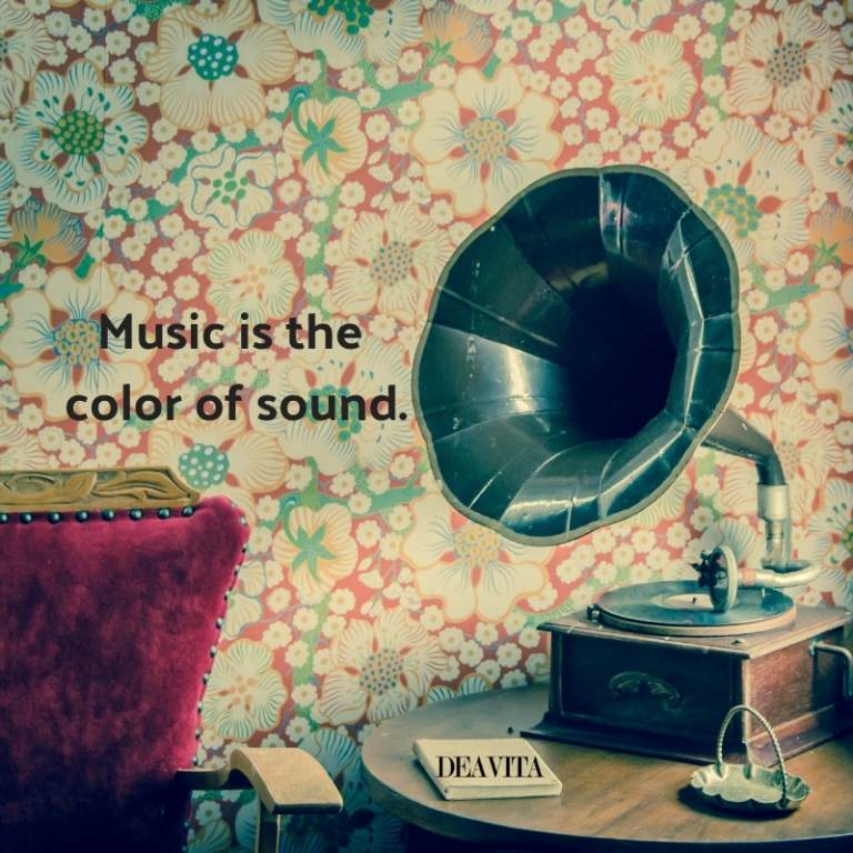 the best short quotes and sayings Music is the color of sound