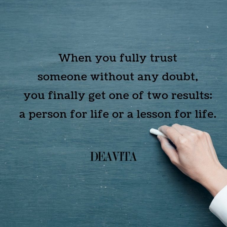 trust doubt life quotes and wise sayings