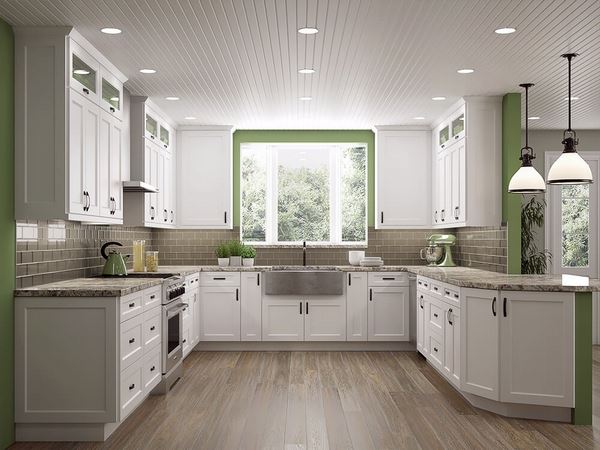 white shaker style cabinets affordable kitchen renovation ideas