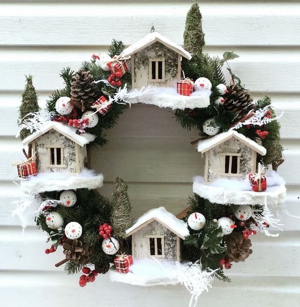 Christmas wreaths ideas front door decorating tips