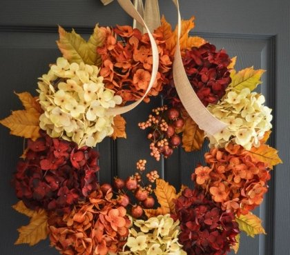 DIY-beautiful-wreath-of-flowers-hydrangea-decor-ideas