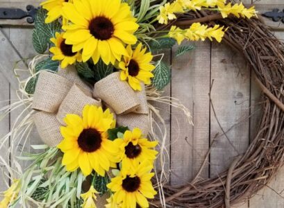 DIY-grapevine-and-sunflowers-wreath-with-burlap-bow