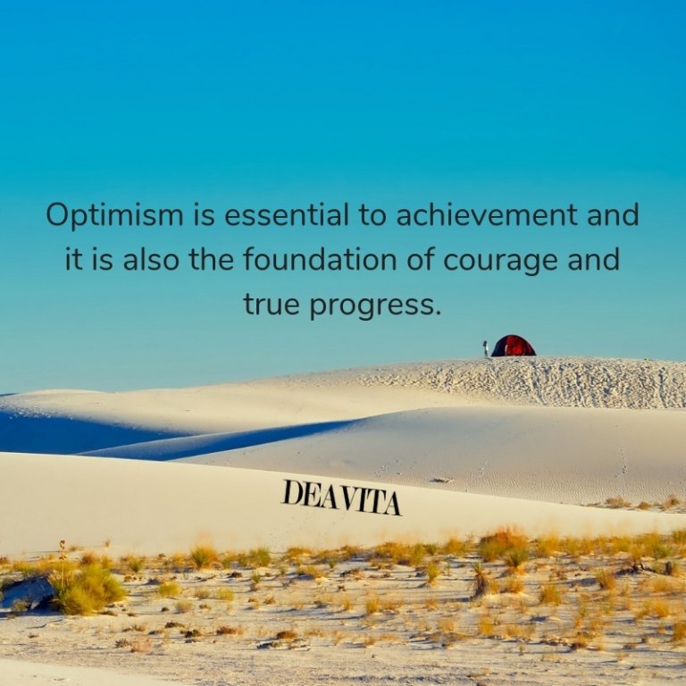 Optimism courage progress cool positive quotes