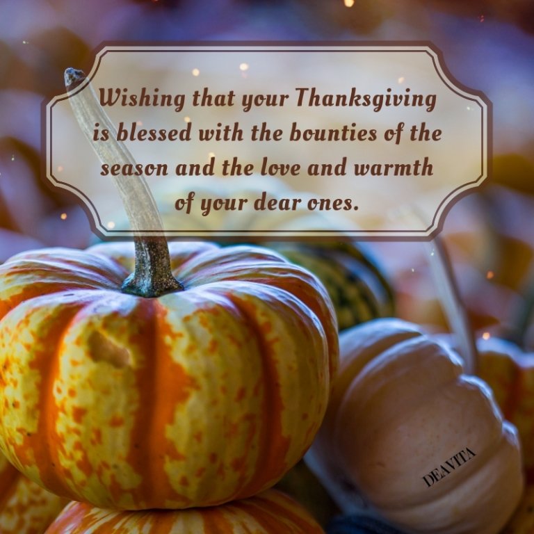 Thanksgiving cards with wishes for love warmth and blessings