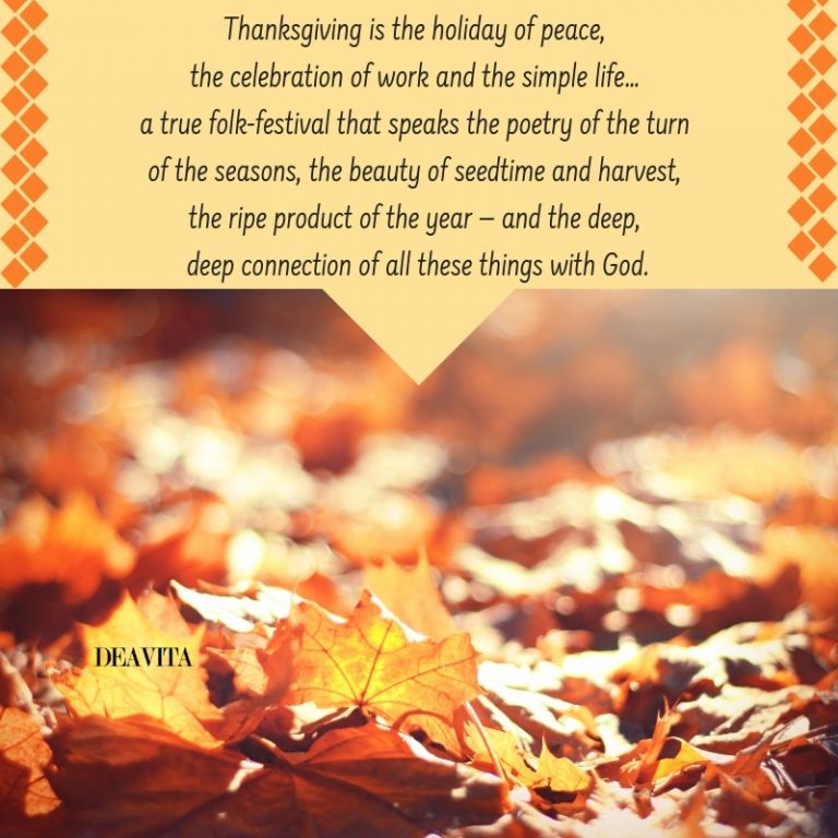 Thanksgiving is the holiday of piece photo cards with deep quotes
