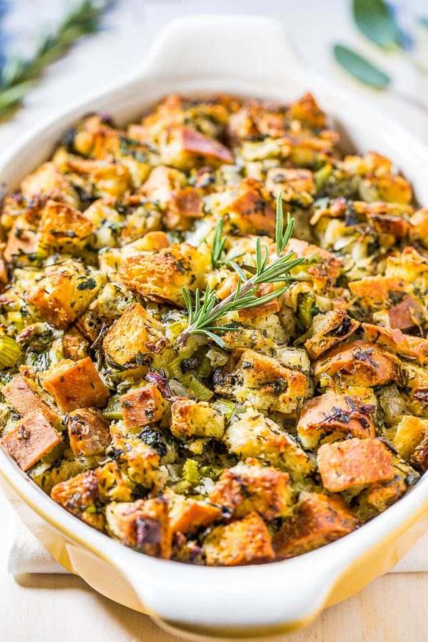 Traditional Thanksgiving stuffing recipe side dishes ideas