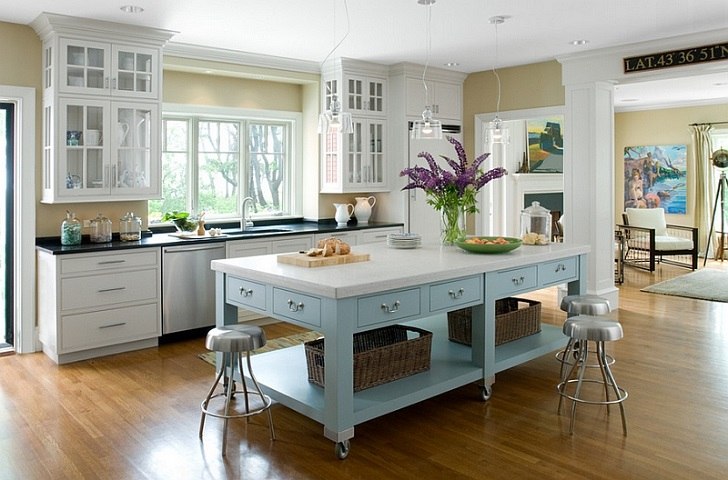 Kitchen Islands On Wheels Functional And Modern Solutions For Any Home