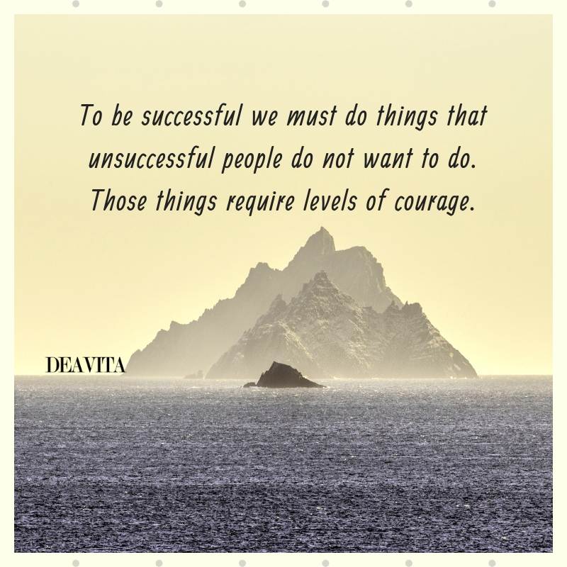 being successful quotes and sayings about courage