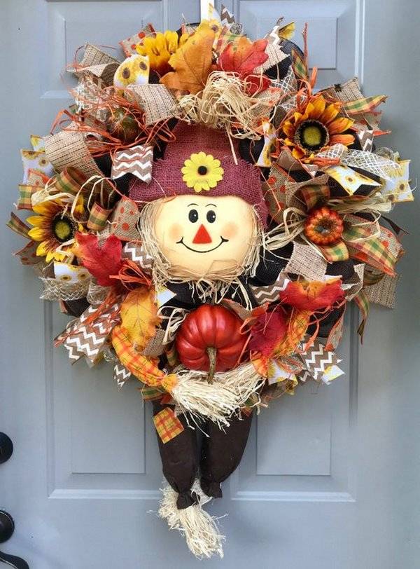 cute outdoor wreaths front door decorating ideas for thanksgiving