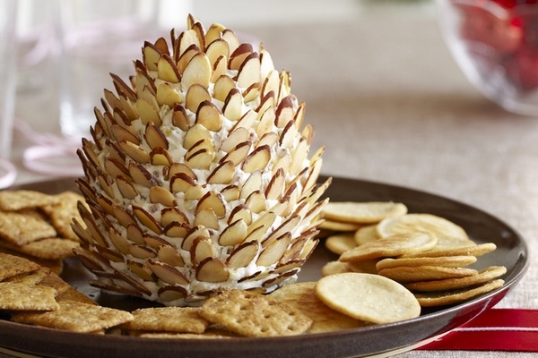 easy thanksgiving recipes appetizers pinecone cheese ball