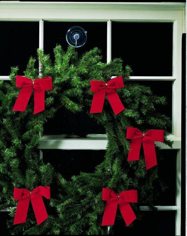 how to hang wreath on windows clear suction cup with hooks 