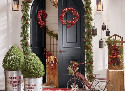 how-to-hang-wreath-on-wooden-front-door