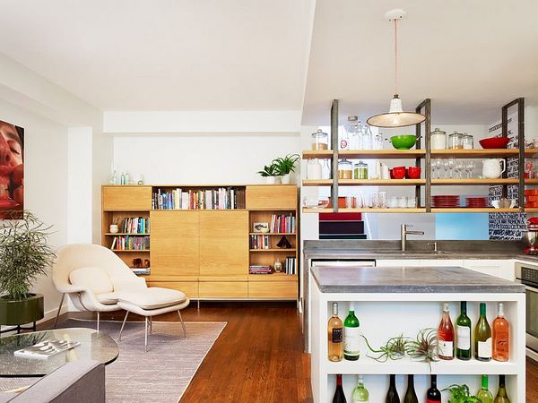 kitchen island with shelves on end storage ideas