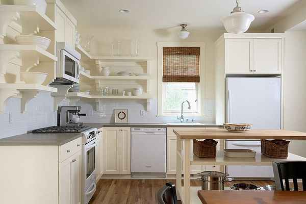 kitchen remodel ideas white cabinets and island with shelves