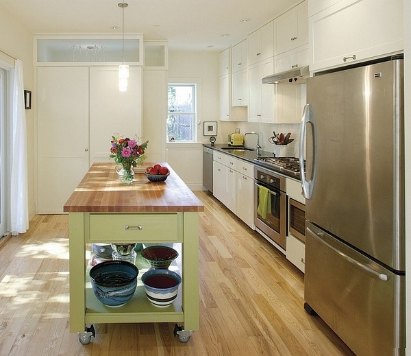 modern kitchen island on wheels pros cons design styles