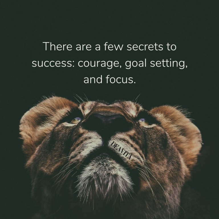 secrets to success positive quotes about courage and hard work