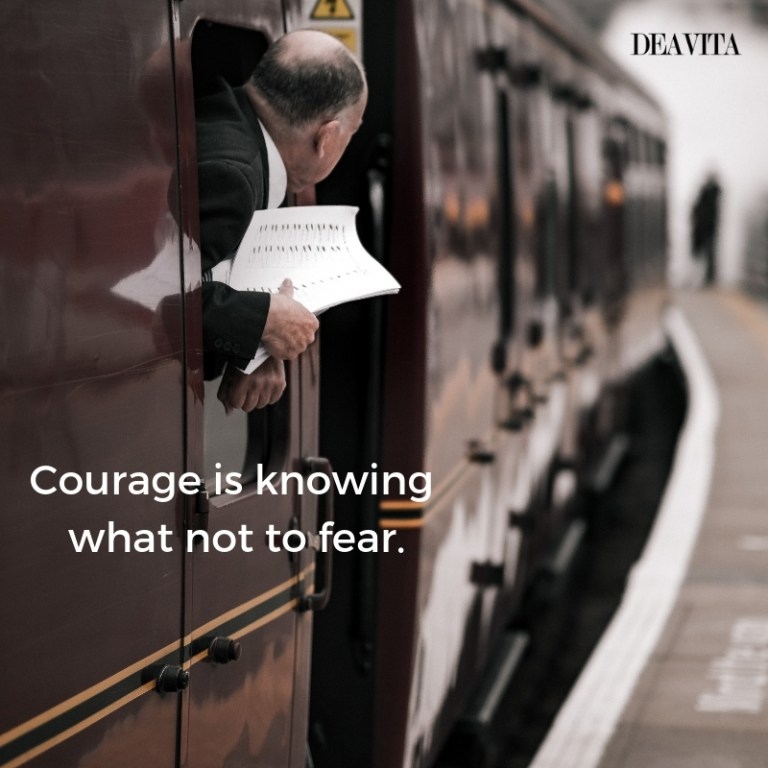 short wise quotes with photos courage is knowing what not to fear