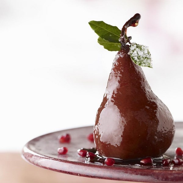 tasty thanksgiving desserts recipes pomegranate poached pear